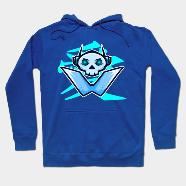 ICE SKULL Illustrations Hoodie by Aldyz